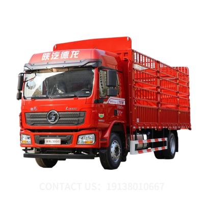 China Left Steering Shacman L3000 Dry Van Sidewall Cargo Truck 6 Wheels Lorry Truck for sale