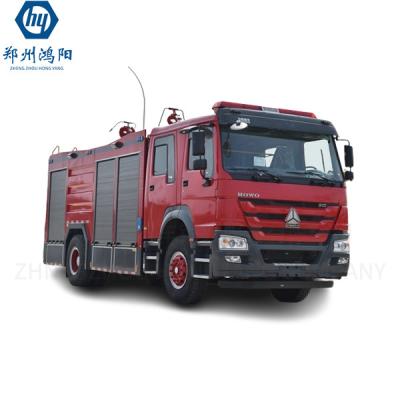 China Howo Chasis nuevo tanque de agua y espuma vehículo de bomberos motor de bomberos camión de extinción de incendios para la venta en venta