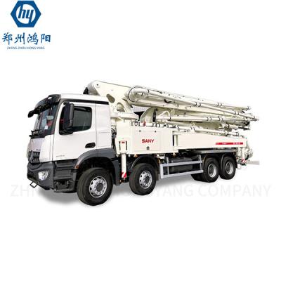 China Concrete Pump Truck Mounted Concrete Pump With 28-65m Arm Frame Length for sale