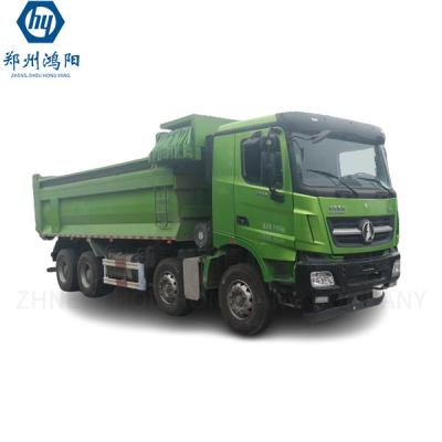 China New Beiben Dump Truck 6X4 8X4 375HP 10 Wheel Tipper Truck / Green Dumper Truck for sale