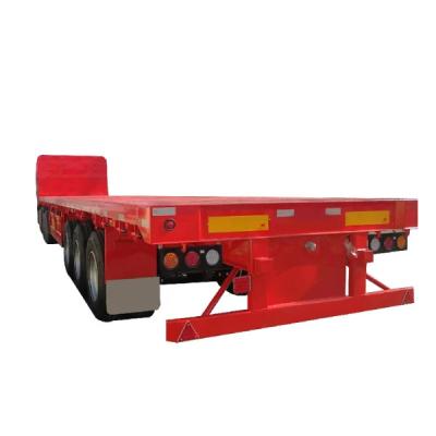 China Sturdy 80t Removable Lowbed Truck Trailer For Excavator And Machinery Transport for sale