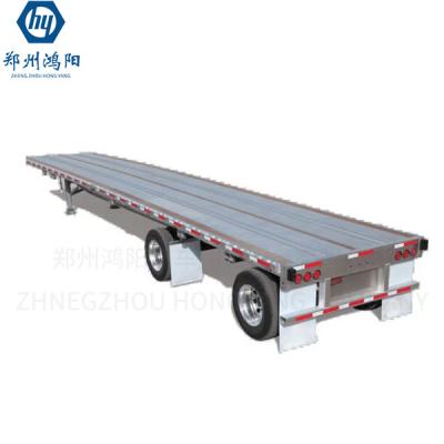 China Heavy Duty 80t Removable Lowbed Custom Flatbed Trailer For Excavator Transport for sale