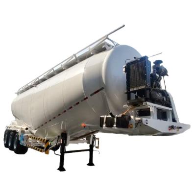 China Customized 60m3 3Axles Dry Bulk Cement Powder Tanker Pneumatic Trailer for sale