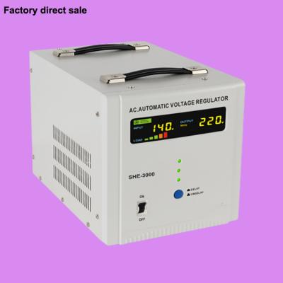 China SVC Servo Motor And Relay Hybrid Type 3KVA Voltage Stabilizer With Single Output Type for sale