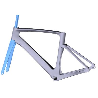 China Road Bikes 2021 New Carbon Fiber 1150g+/-15g D Type Of Carbon Road Bike Frameset T800 Disc Brake Bicycle Frame 12*142mm T800 Japan Post; GUA for sale