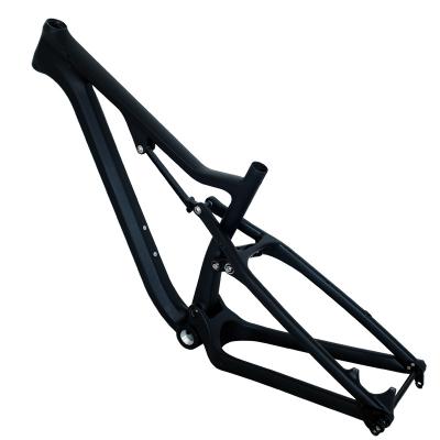 China New Product Fat Mountain Bikes 26er MTB Full Suspension Carbon Bike Frame With 4.5