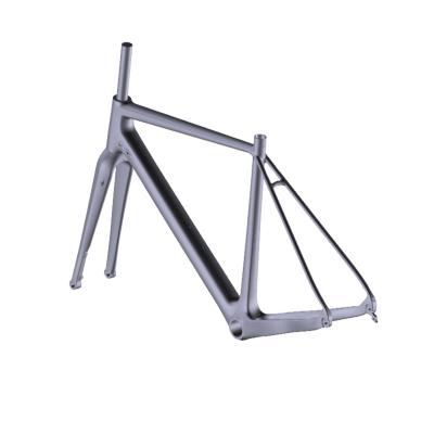 China Mountain Bikes Carbon Endurance XC Gravel Frameset 700C*45mm Or 27.5*2.1 Thru-axle QR And Carbon Clincher Gravel Bike Carbon Frame for sale