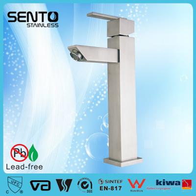 China Nuevo grifo del lavabo del cuadrado del mezclador del agua del acero inoxidable del standerd de las ventas calientes en venta