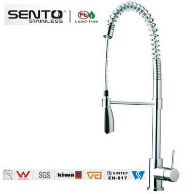 China SENTO Single handle pull out kitchen tap with competive price for sale