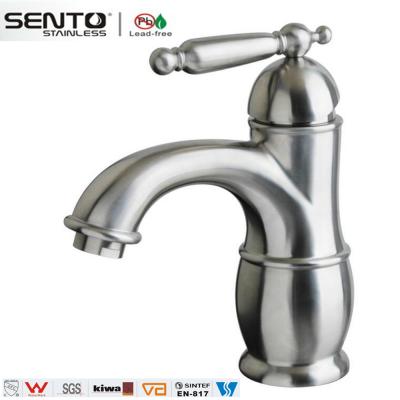 China Solo grifo del lavabo de la corona de la manija del estilo clásico con precio barato en venta