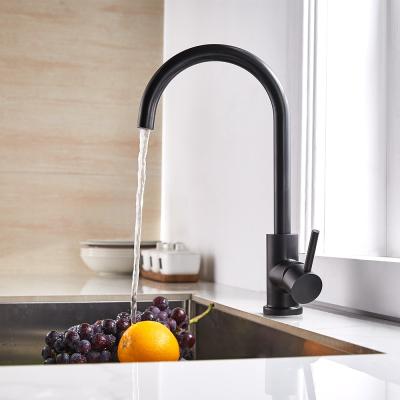 China Canalón negro nano Mat BlackKitchen Faucet Solid Steel del eslabón giratorio del golpecito 304/316 material en venta