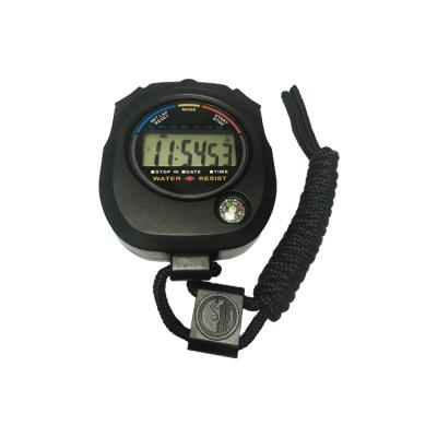 China Large Size Simple Line ABS Digital Pocket Stopwatch With Lanyard Te koop