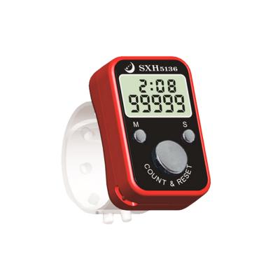 Cina Mini Digital Electronic Count Tally Counter Finger Tally Counter Hand Ring Finger with Time in vendita