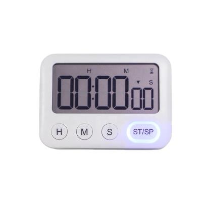 China Silent Flash Mode Timer Kids 60 Minutes Study Digital Educational Flash Countdown Mode Silent Visual Square Timer with Clock for sale