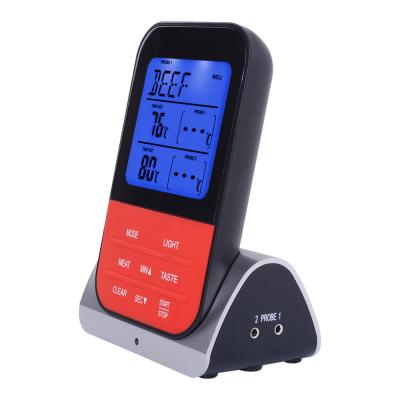 中国 New BBQ Thermometer Wireless Outdoor Waterproof Wireless Probe Dual Probe Electronic Home Food Thermometer 販売のため