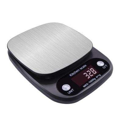 China Digital Scale Fashion Design Stainless Steel 10kg/1g Kitchen Scale Te koop