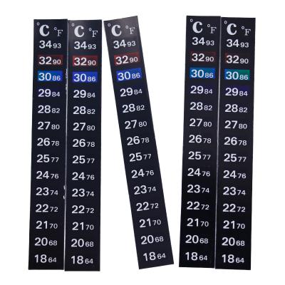 China High Quality Double Color Scale Digital Sticker Changing Temperature Controller Device Stickers External Surface Of Aquarium HYT015 for sale