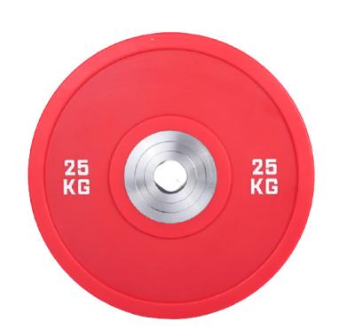 China Best Selling Custom Rubber Gym Equipment Weightlifing Barbell Weight Plates Universal for sale