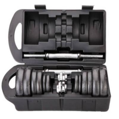 China Factory Price Universal Black Painted Basics Adjustable Barbell Lifting Dumbbells for sale