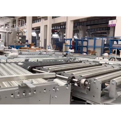 China Automatic Packing Line Roller Belt Electric Pallet Conveyor Factory Pallet Chain Conveyor System for sale