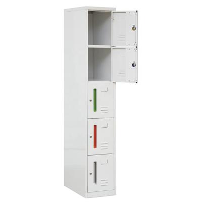 China Top Sale 5 ddors Adjustable Vertical Metal Storage Filing Cabinet Office Furniture Customized Steel Cabinet for sale