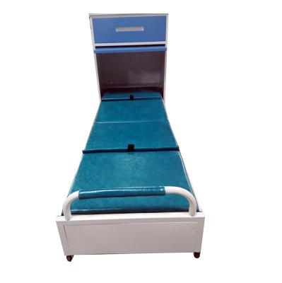 China Wholesale Price Twin Foldable Traction Down Wall Folding Bed With Steel Cabinet For Hospital Beside Cabinet And Accompany Patient for sale