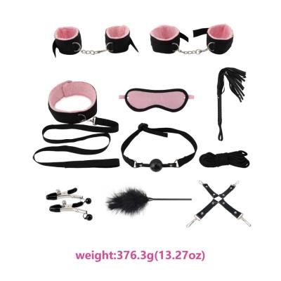 Chine 10Pcs Bdsm de luxe a placé les accessoires exotiques d'amusement sexy en cuir d'esclavage à vendre