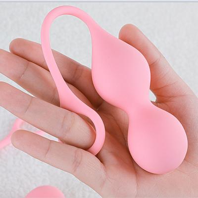 China Material cor-de-rosa do silicone do OEM Vaginal Clitorics Kegel Exercise Ball à venda