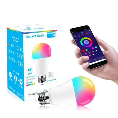 China Vintage smart home 7w 10w 13w 15w E26 E27 B22 Amazon zigbee zigbee wifi RGB led light tuya smart bulb for sale