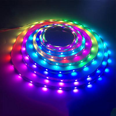 China APP remote control customized indoor or outdoor ip20 ip65 12v waterproof RGB RGBW 16703 led strip light 2811 by 5050 5m 10m for sale