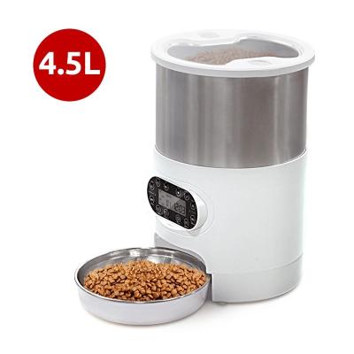 China Automatic electric water dispenser 4.5L wifi SS304 stainless steel smart pet food automatic feeder for cats dogs TUYA APP for sale