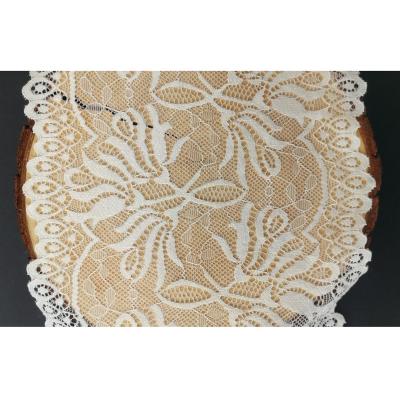 China New elastic lace trim nylon and spandex flower elastic soft stretch lace great for garment clothes underwear lingeries for sale