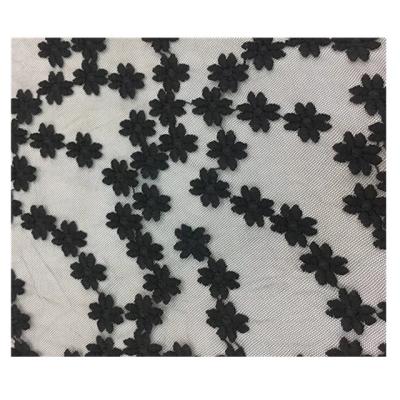 China New Design Sustainable Lace Fabric Chemical Lace Embroidery Bridal Lace Fabric for sale