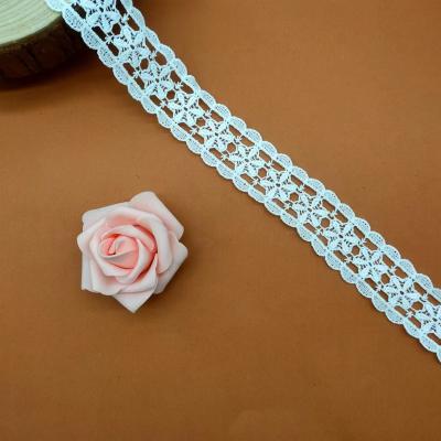 China C1140 Womens Viable French Lace Fabric White Lace Trim For Bridal Dress Lace Edge for sale