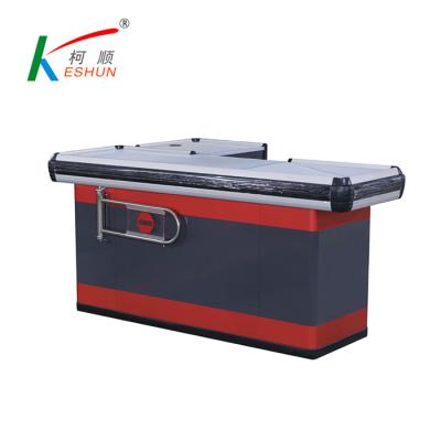 China Supermarket supermarket cashier checkout counter low price cashier table checkout counter cashier desk for sale