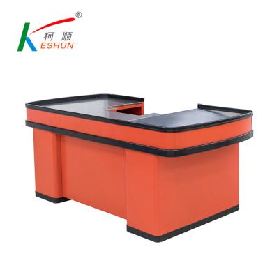 China Supermarket Cashier Desk Checkout Counter For Sale Design Checkout Counter for sale