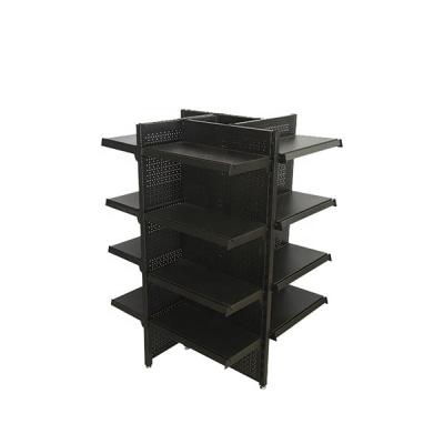 China Corrosion protection mini factory manufacturer metal supermarket shelf display rack shop use rack gondola rack and shelf for sale