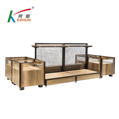 China Supermarket Double Sided Bulk Shelves Dry Goods Racks Rice Racks for sale