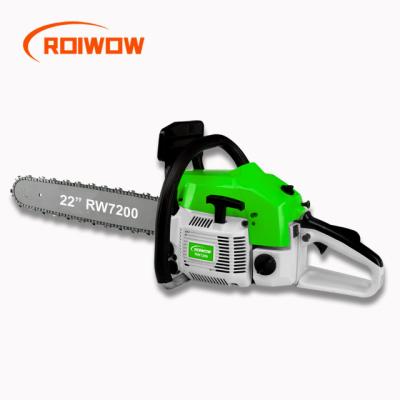 China 2-Stroke 72CC Garden Work Gas Chainsaw 2 Strokes Petrol Chainsaw Wood Cutter Gasoline Engine Chainsaw for sale