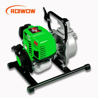 China High Efficiency 25.4MM Agriculture 1inch Irrigation Mini Gas High Pressure Water Pump Portable Small 31CC Gasoline Engine Water Pump 4 Stroke for sale