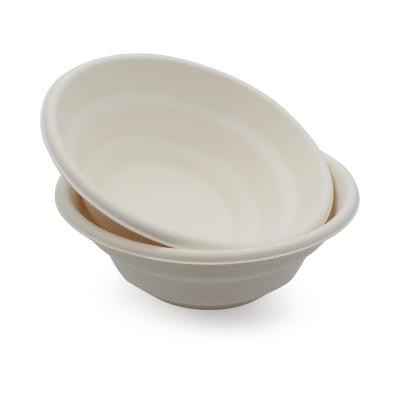 China Hot Selling Cheap Custom Hot Soup Water Repellent Bowls Disposable Popcorn Paper Bagasse Dinnerware Bowl for sale