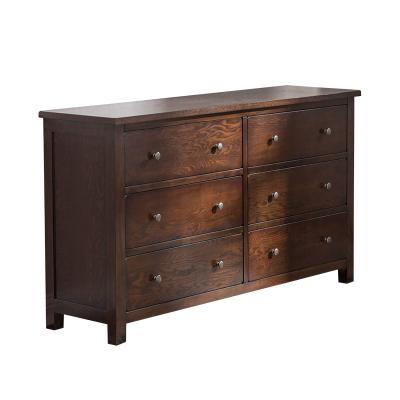 China Antique American Country Solid Wood Bucket Cabinet 6 Solid Wood Drawers for sale