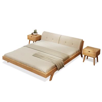 China Popular Solid Wood Double Bed Bed Solid Wood Modern Design for sale