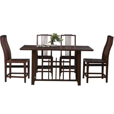 China New Chinese Style Combination Restaurant Dining Table Solid Wood Solid Wood Modern Minimalist Chinese Classic Zen Light Luxury Home for sale