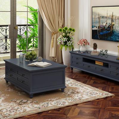 China China Modern Minimalist Living Room Solid Wood Wooden Coffee Tables for sale