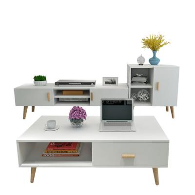 China PANEL Popular Living Room TV Stand and Coffee Table Combination for sale