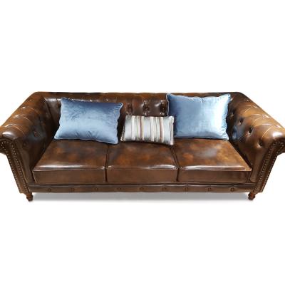 China Chesterfield SOFA American Style Leather Chesterfield Sofa for sale