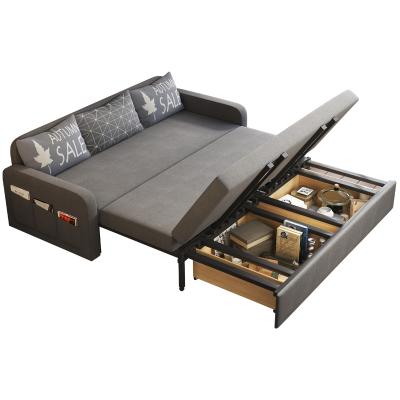 China Dual-use lazy foldable and washable small sofa bed apartment living room sofa sofa bed multifunctional sofa bed for sale