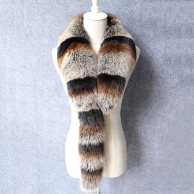 China Fox Fur Scarf Wholesale Women's Winter Warm Comfortable Fashion Real Fur Long Scarf Warm Coat Collar for sale