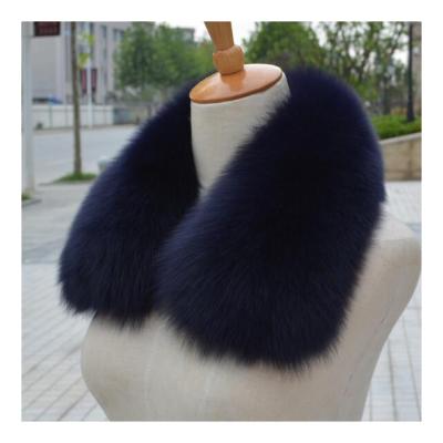 China Real Winter Fashion Comfortable Warm Warm Fox Real Fur Collar Big Fur Collar For Men And Women for sale